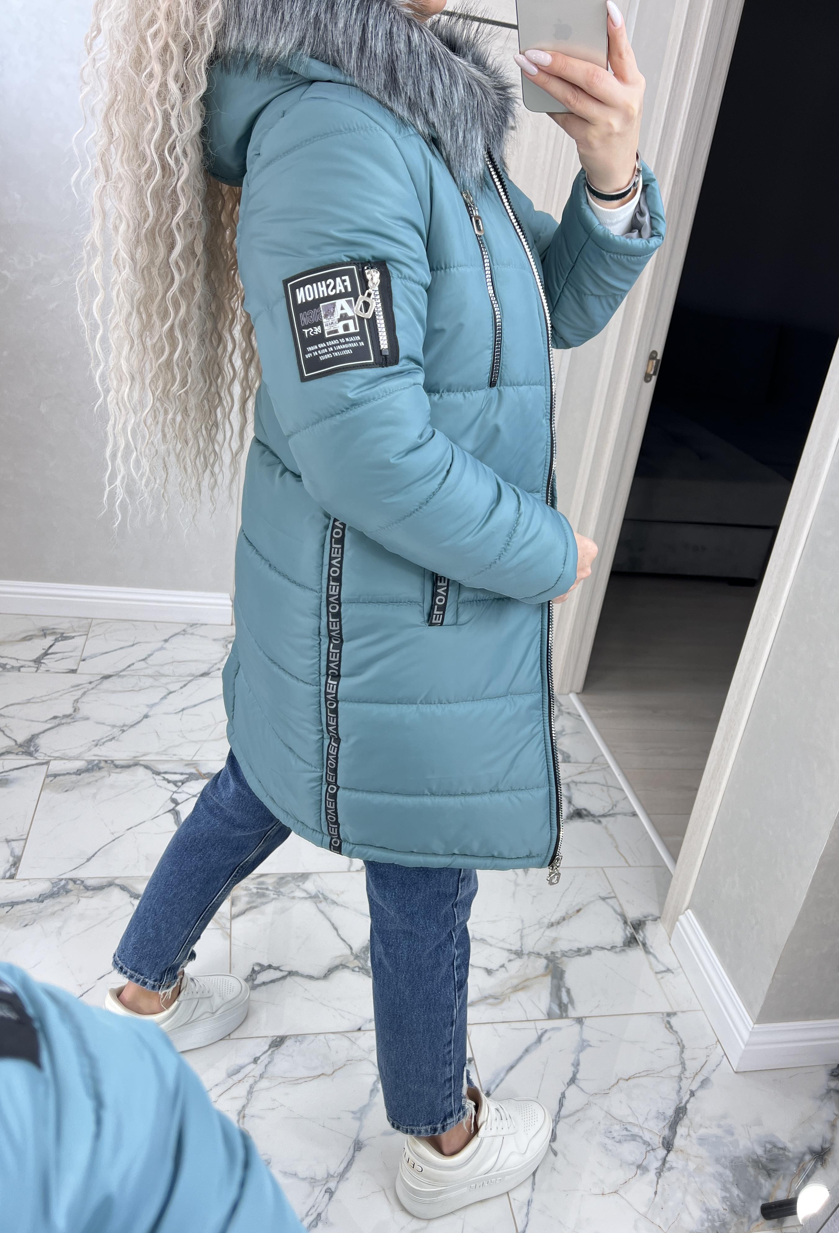 Куртка жіноча Love зимова р. 56 Темно-м'ятний (1875/а-мк) - фото 2