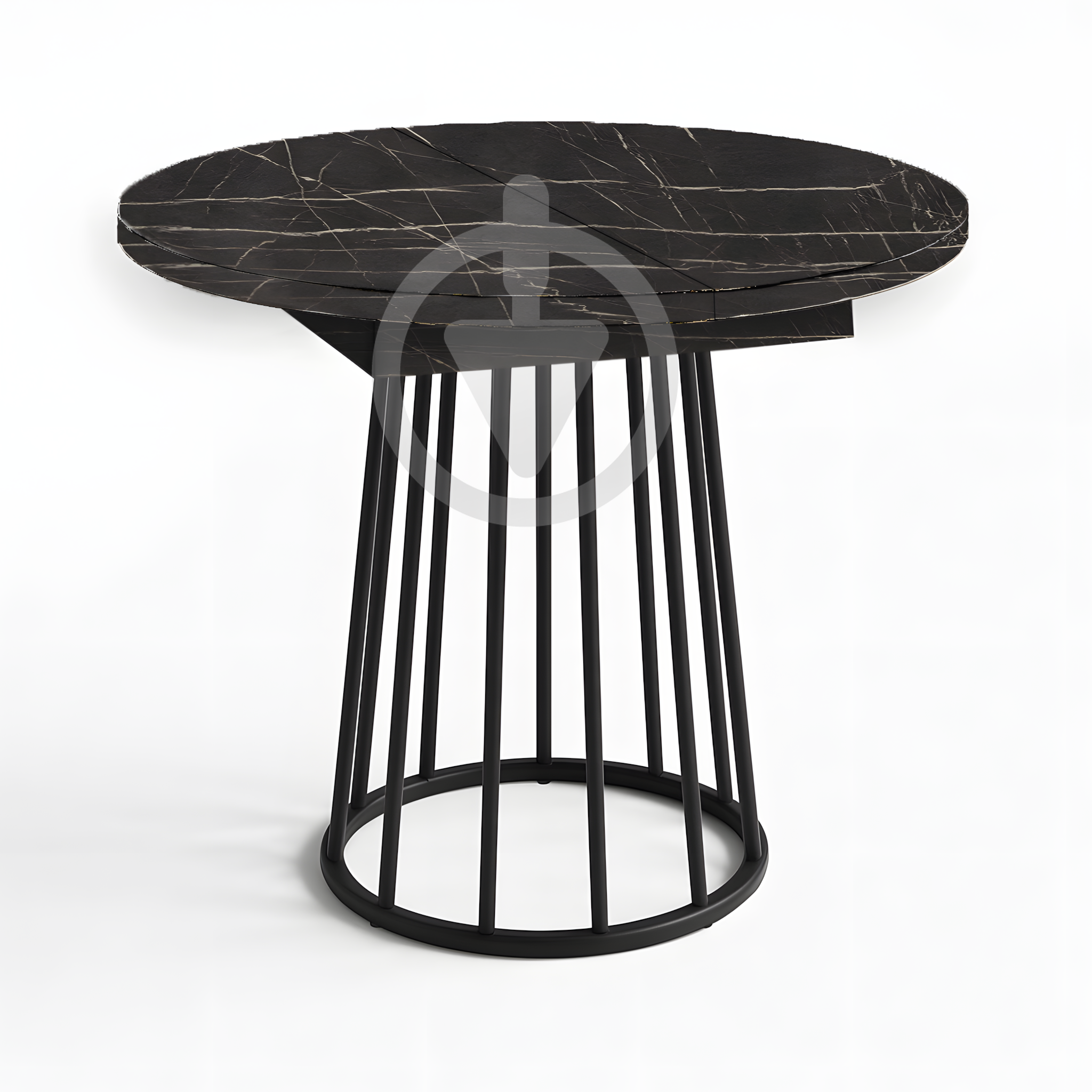 Стол кухонный раскладной RoMax Elegant Slide 80x80/110x80 см Loft Пьетра Гриджио/Черный - фото 1 Стол кухонный раскладной RoMax Elegant Slide 80x80/110x80 см Loft Пьетра Гриджио/Черный - фото 1