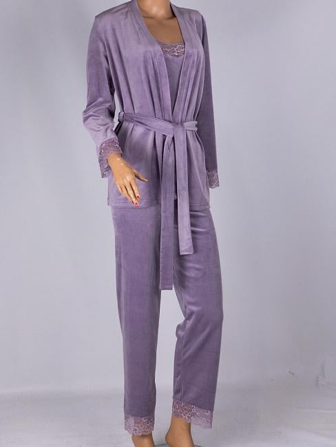 Пижама велюровая женская N.EL 1571-53k M Лиловый (12249116)
