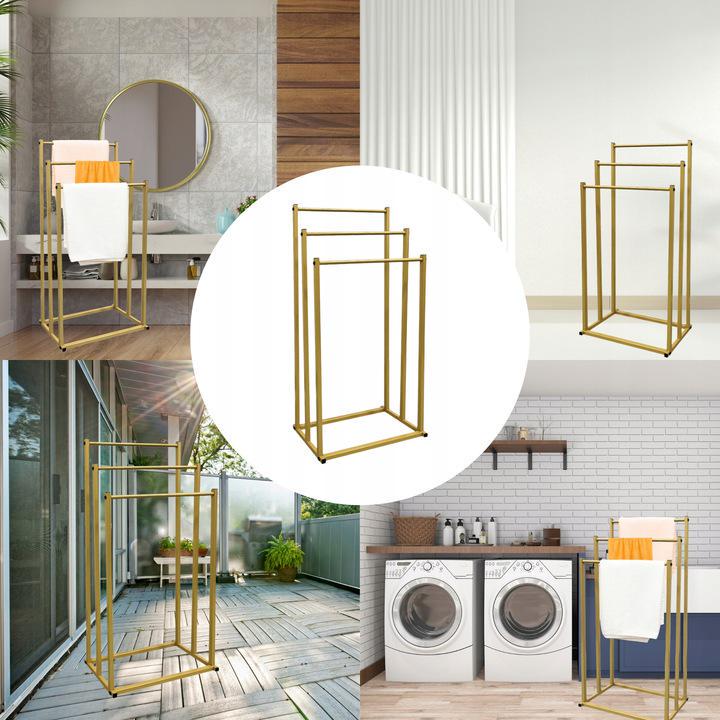 Стойка для полотенец напольная D-SR2 Золотой (D-SR2) - фото 7