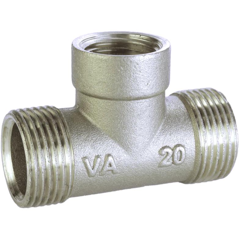 Тройник VA 000025785 никель наружная-внутренняя-наружная 1/2"x3/4" (162430)