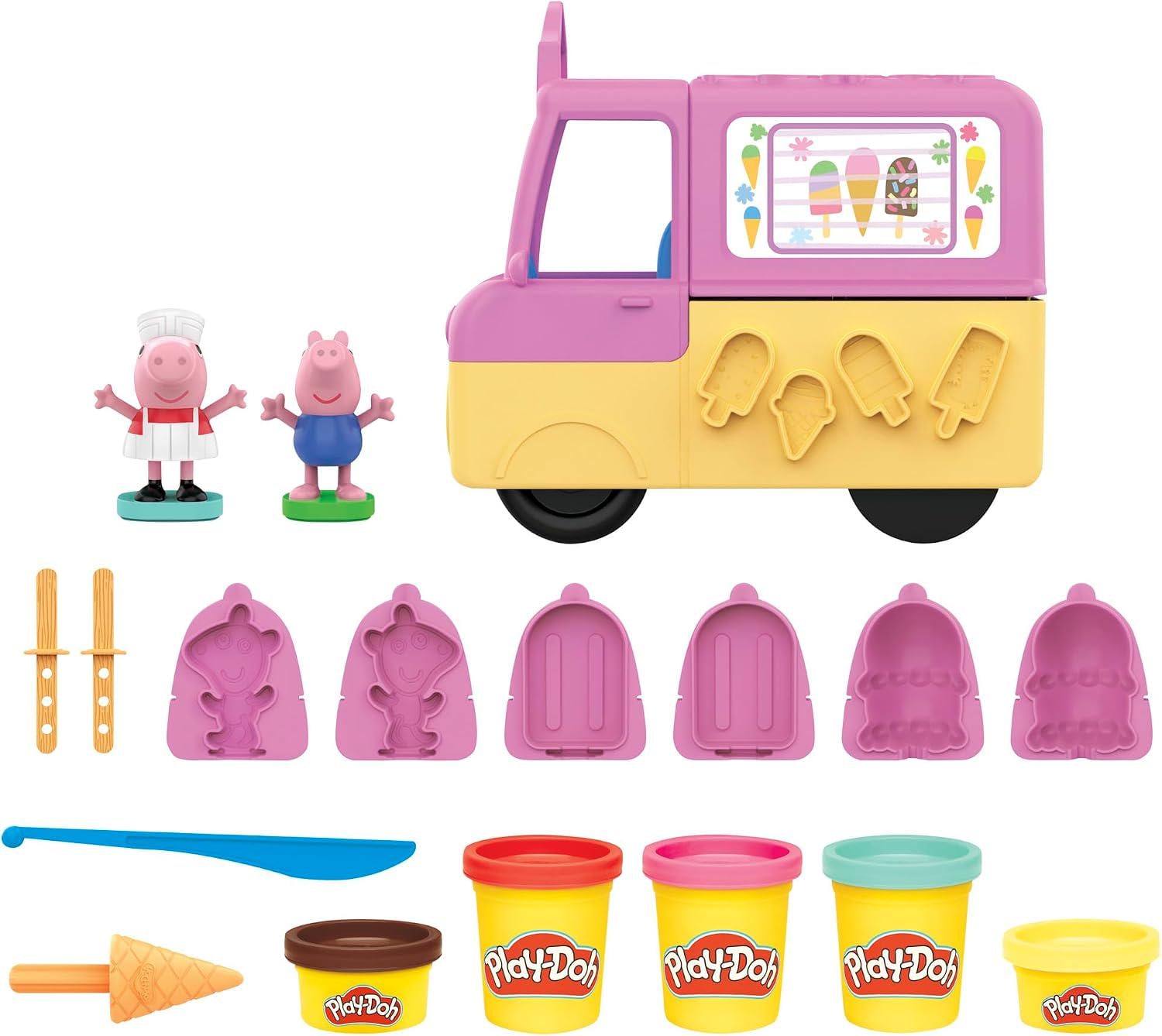 Набір для ліплення Hasbro Play-Doh Машинка з морозивом Свинка Пеппа (F3597)