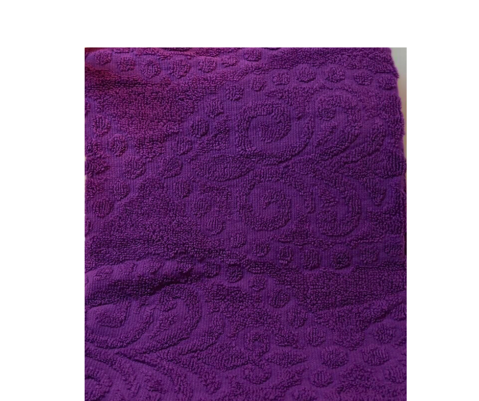Рушник жакардовий Cotton Area 50х90 см Фіолетовий (12746) - фото 2