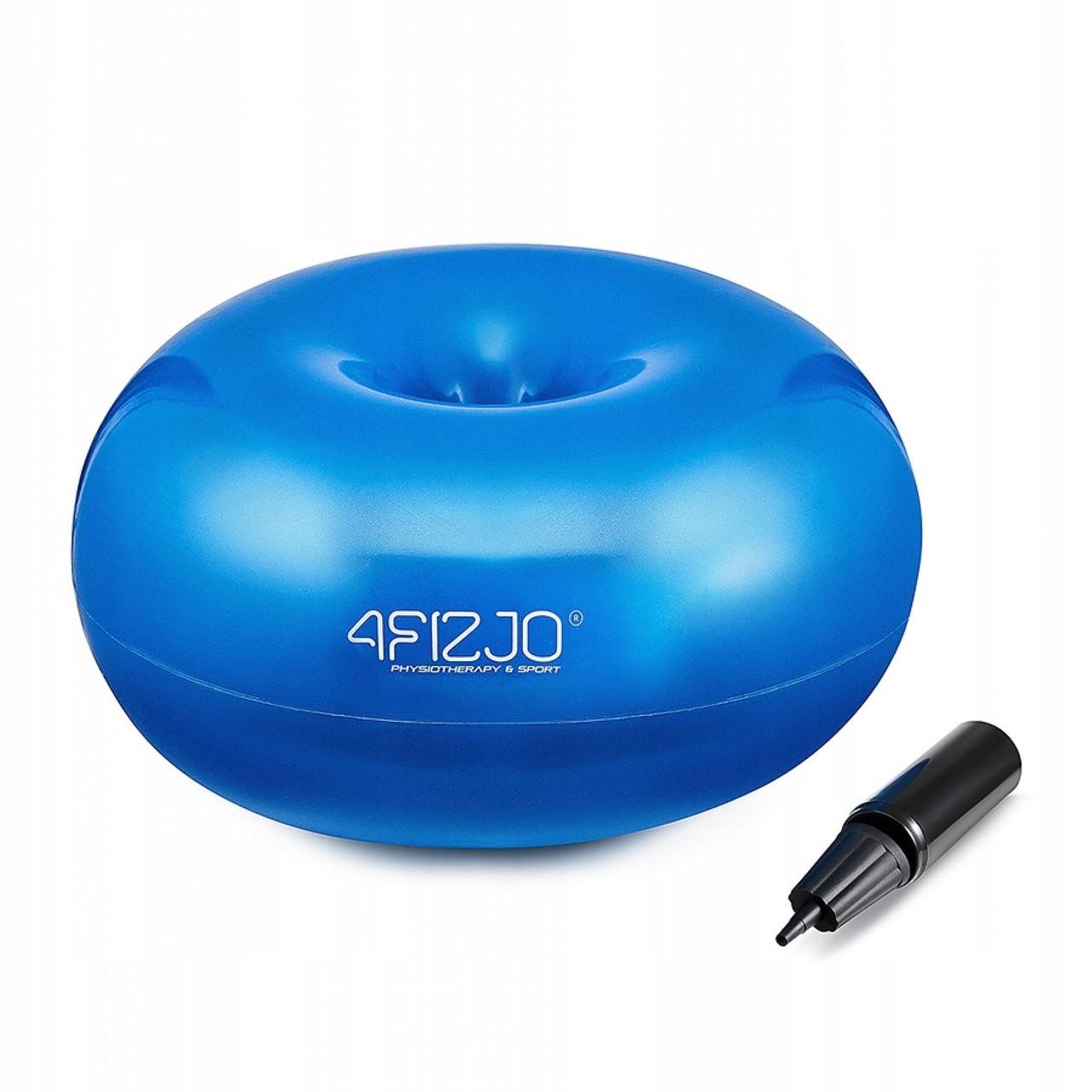 М'яч для фітнесу пончик 4fizjo Air Ball Donut Anti-Burst 50x27 см Blue (P-5907739312969)