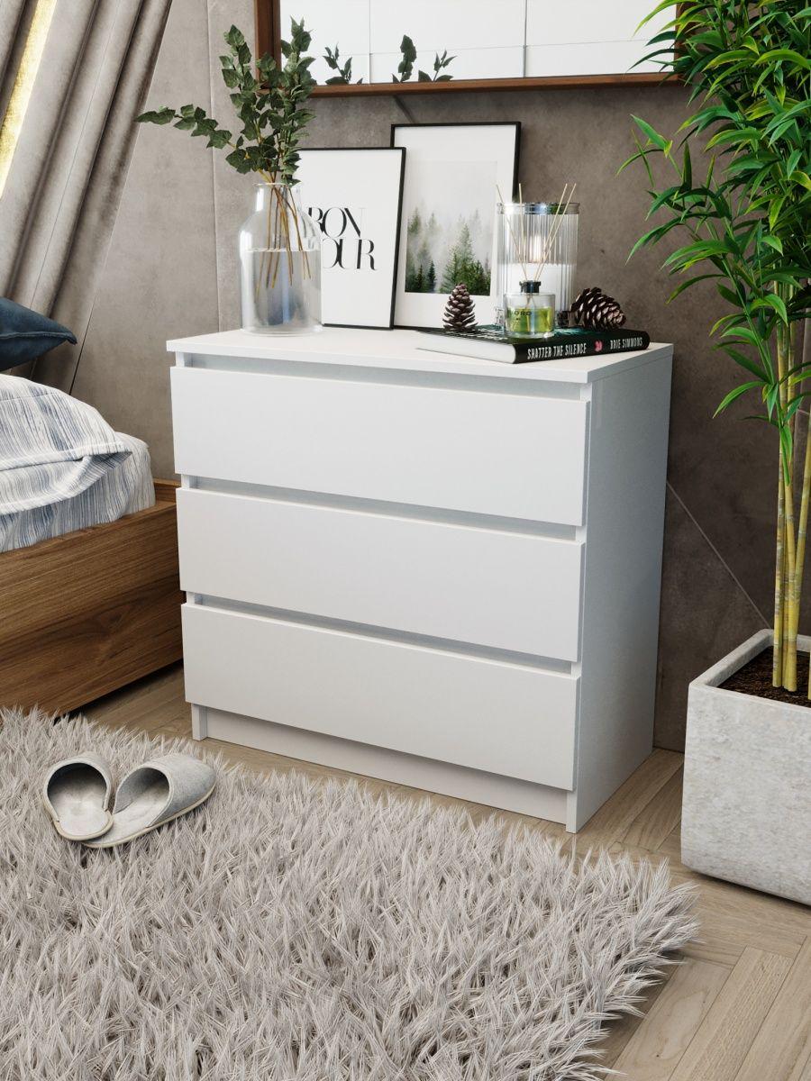 Комод Furnigrade КМ-1 700х350х680 Белый - фото 3