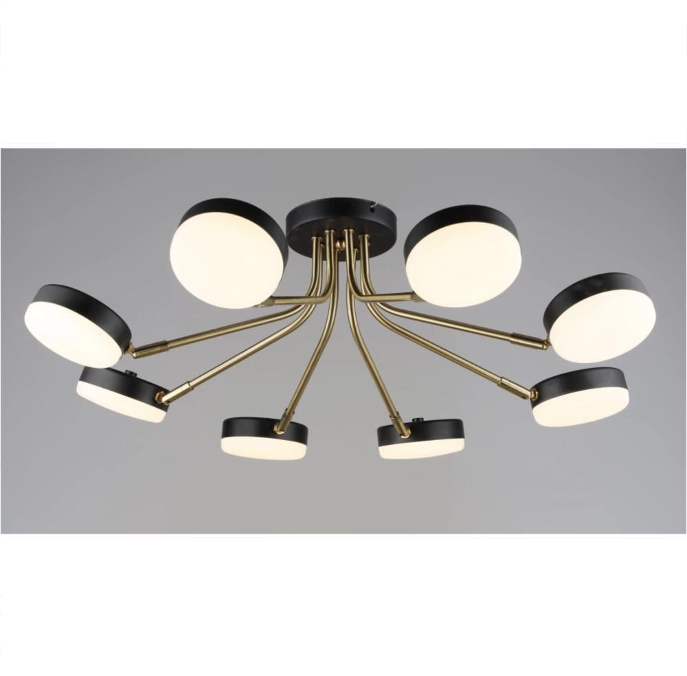 LED-люстра акриловая Sirius B N6665/8 COP+BK для гостиной Черный/Медный (28686306)