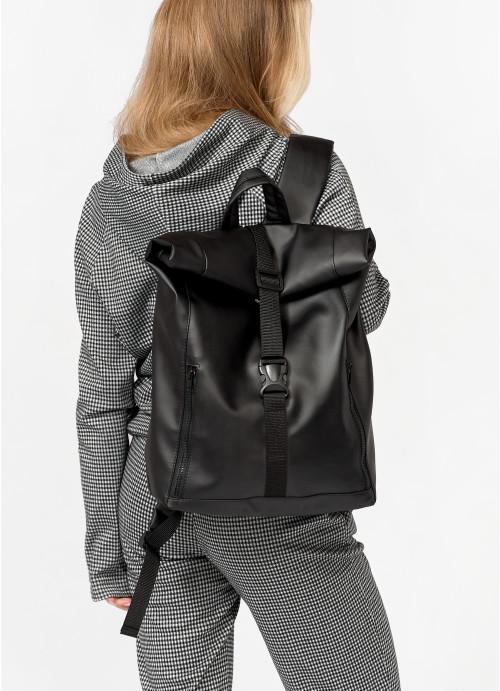 Городской рюкзак женский роллтоп Sambag с отделением под ноутбук Черный (5220301641)