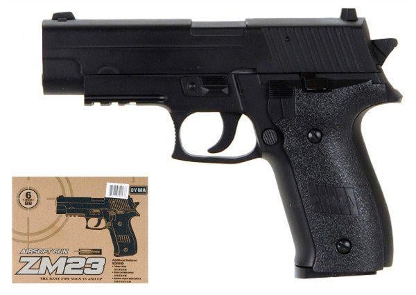 Пистолет детский SIG Sauer P226 ZM 23 железный стреляет пластиковыми пулями Черный (9761491)