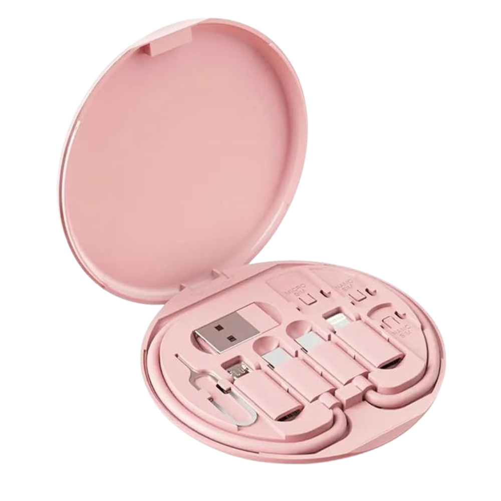 Набор адаптеров с кабелем Type-C 6в1 для быстрой зарядки и передачи данных 60W в футляре Розовый (adapter_6v1-pink) Набор адаптеров с кабелем Type-C 6в1 для быстрой зарядки и передачи данных 60W в футляре Розовый (adapter_6v1-pink)