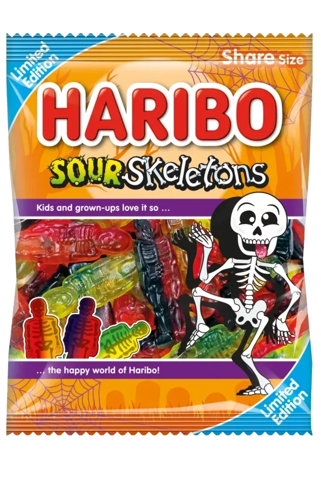 Конфеты желейные Haribo Sour Skeletons 160 г (1968080606) Конфеты желейные Haribo Sour Skeletons 160 г (1968080606)