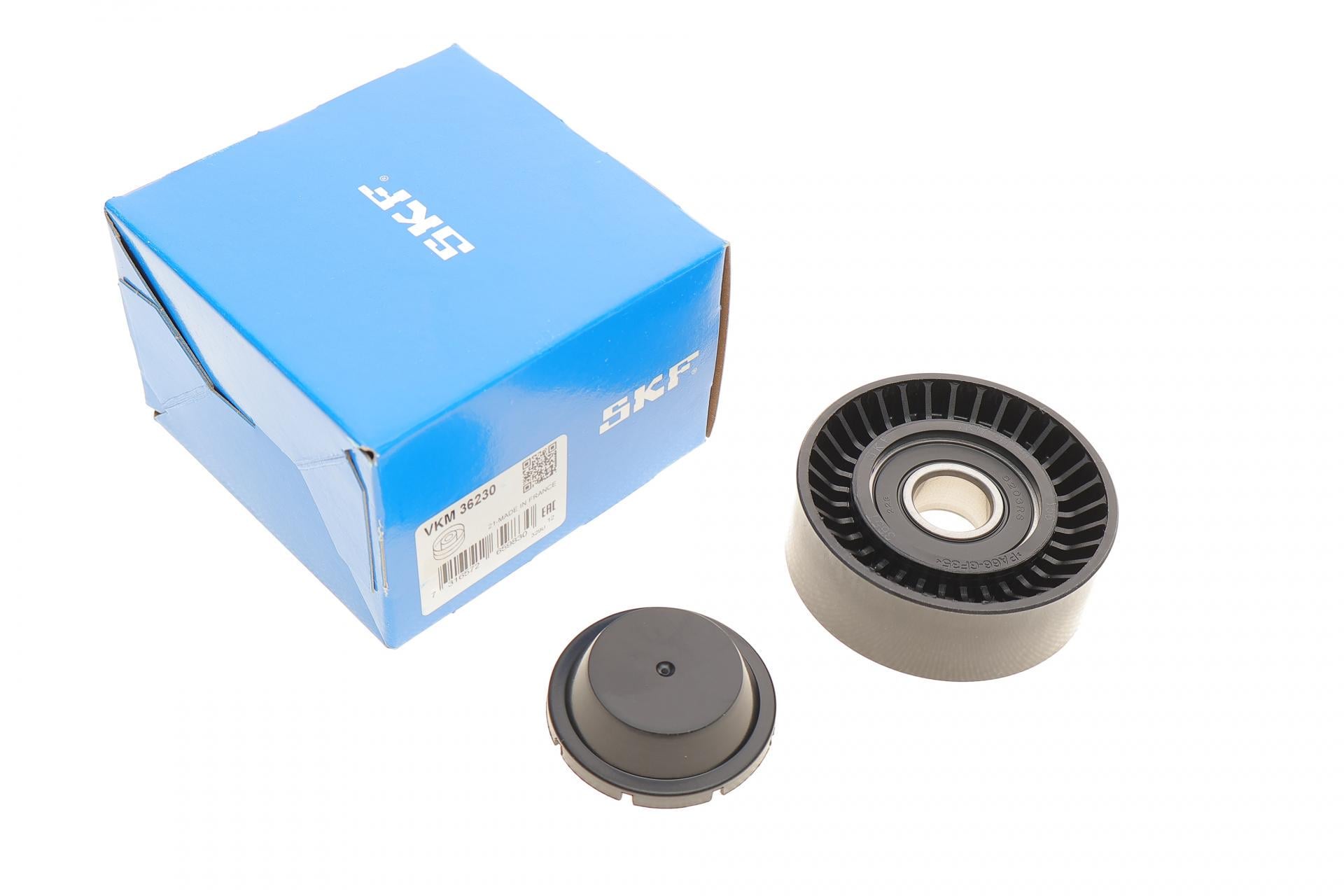 Ролик генератора SKF Volvo S60 I/S80 I/V70 II/XC70 I/XC90 I 2.4D 01-14 натяжной 70х24,5 мм (VKM 36230 SKF)