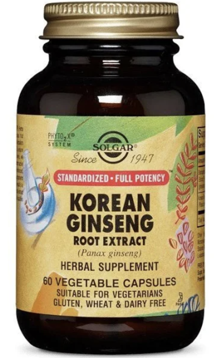 Корінь женьшеню Korean Solgar Ginseng Root Extract 60 капсул (SOL04138)