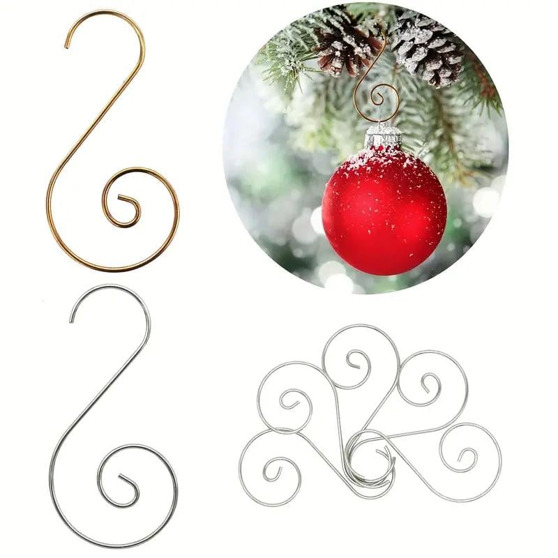 Набір гачків для новорічних іграшок 10 шт. 2,3х4,8 см Срібний/Золотий (2786819061) - фото 2 Набір гачків для новорічних іграшок 10 шт. 2,3х4,8 см Срібний/Золотий (2786819061) - фото 2
