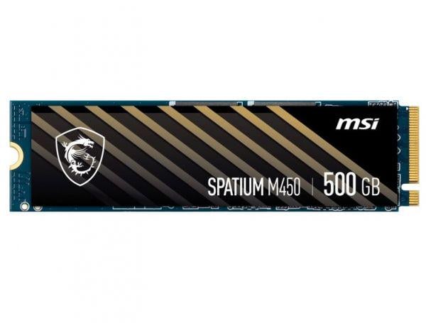 SSD-накопитель MSI Spatium M450 500GB M.2 2280 PCIe 4.0 x4 NVMe 3D NAND TLC (S78-440K220-P83)
