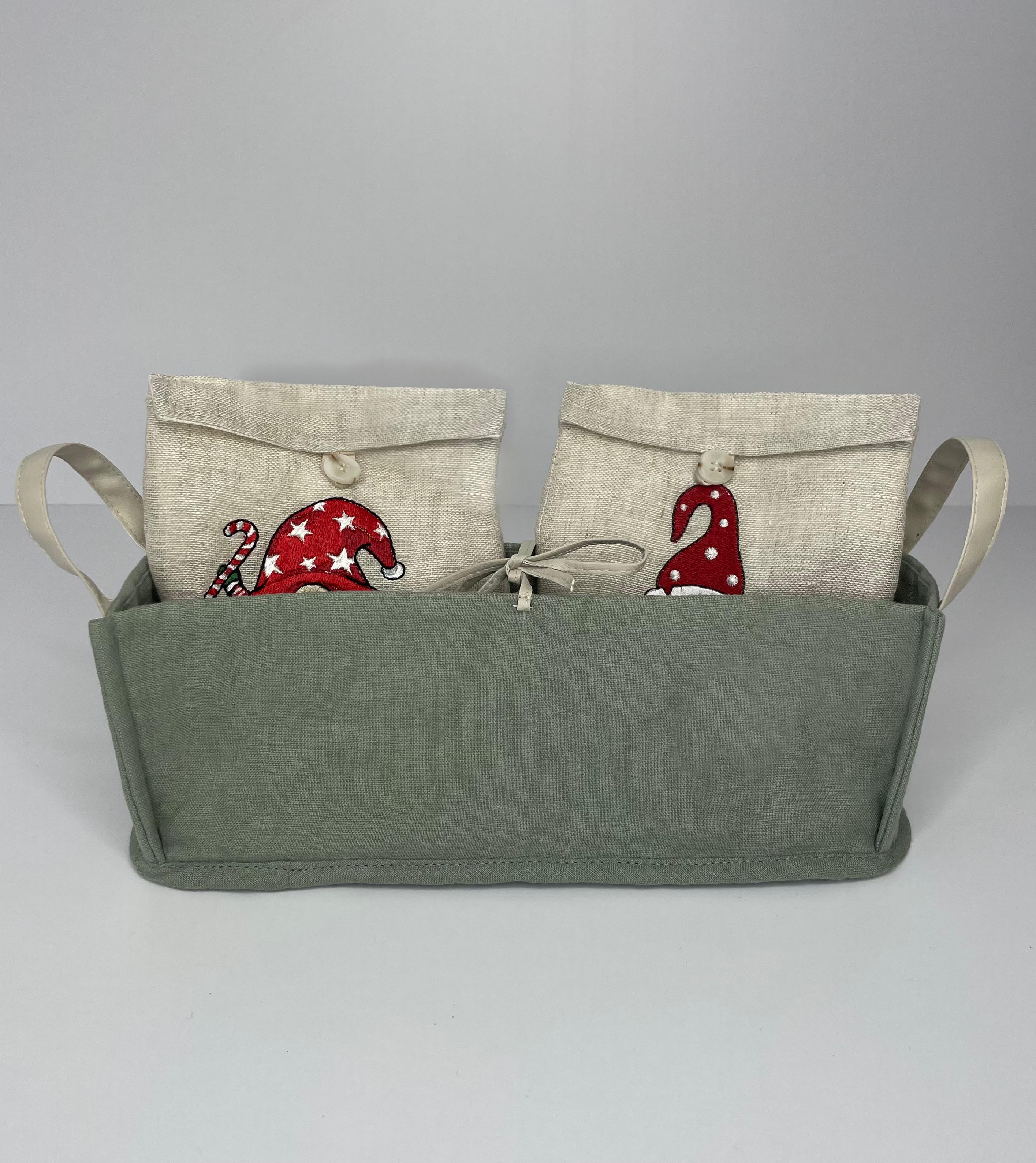 Подарочный мешочек с вышивкой Гном с подарком 15х20 см (30836281) - фото 5 Подарочный мешочек с вышивкой Гном с подарком 15х20 см (30836281) - фото 5