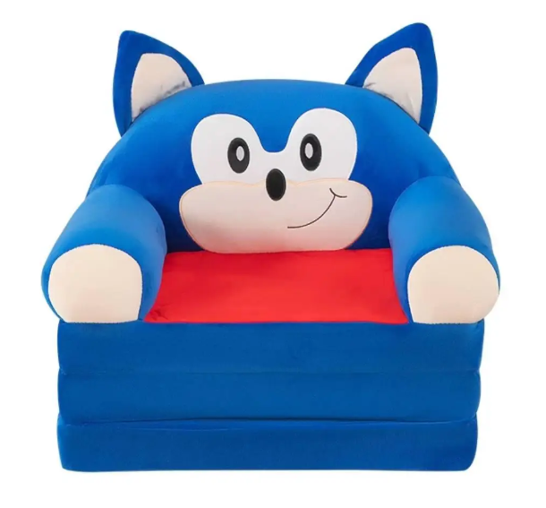Крісло м'яке дитяче плюшеве Сонік (21384947520)