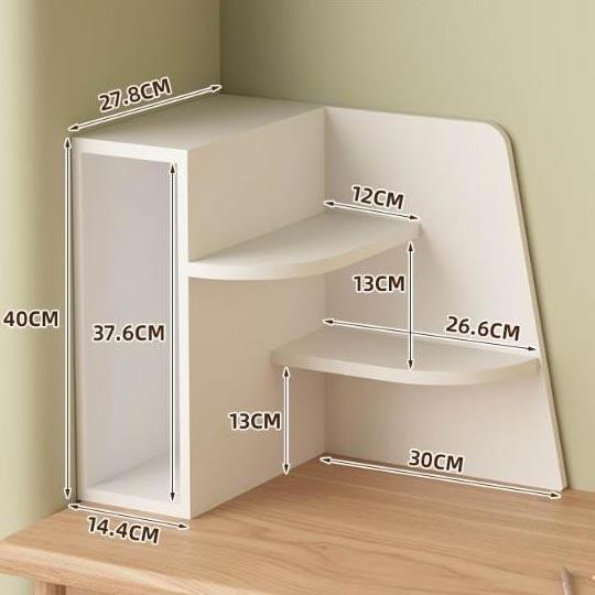 Полка-надстройка настольная из дерева Зенара зефир (АКД-007520)