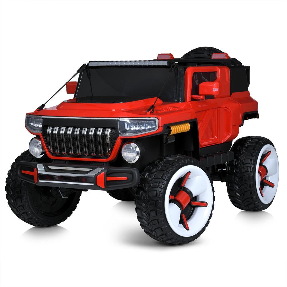 Детский электромобиль двухместный Bambi джип 4WD M 5075EBLR Красный