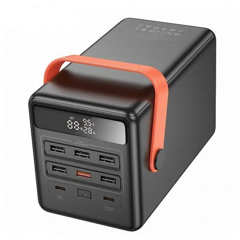 Зарядное устройство Hoco DB03 100000 mAh Max Centurion PD 65W LCD Lamp Черный - фото 6
