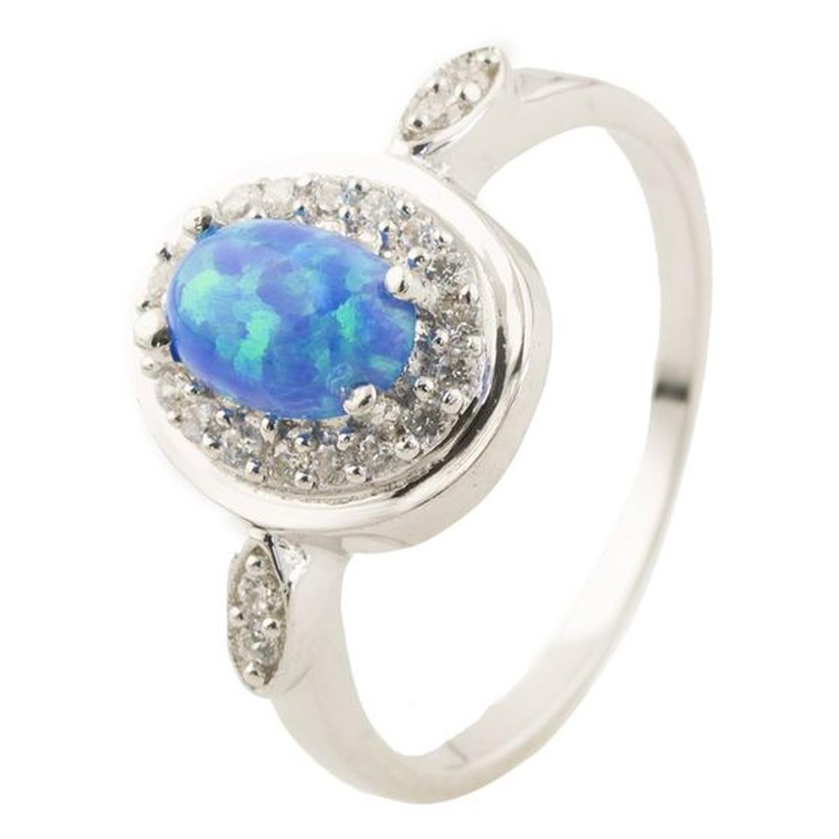 Кольцо серебряное с опалом 2,31 г р. 17 (0501055)