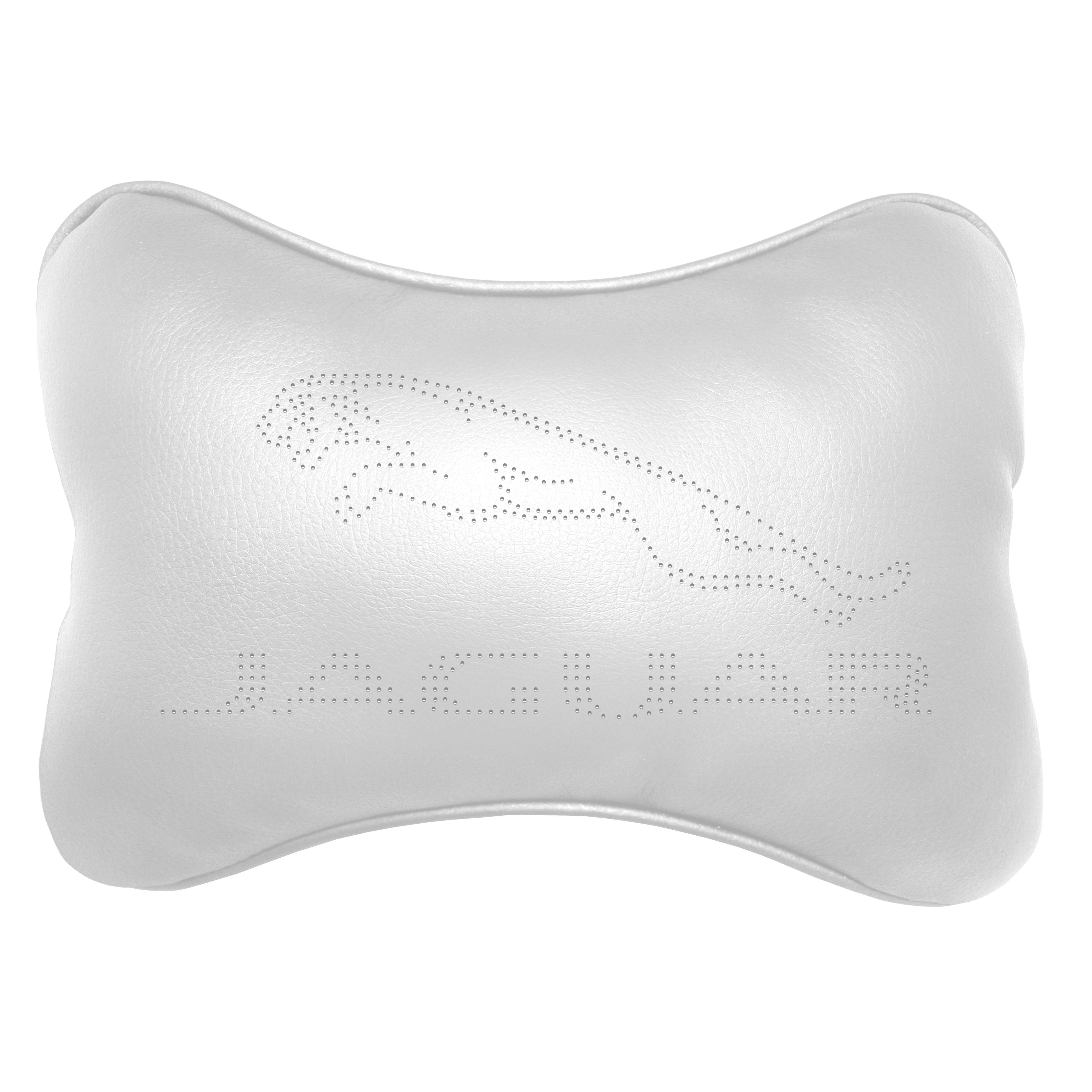 Подушка автомобильная Avtolife Jaguar для шеи из экокожи Белый (AVT-LWH-14) - фото 1 Подушка автомобильная Avtolife Jaguar для шеи из экокожи Белый (AVT-LWH-14) - фото 1