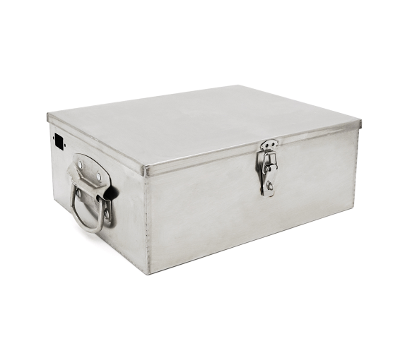 Корпус для сборки аккумуляторов VOLTRONIC из нержавеющей стали 330x260x130 мм Silver (LIBOX330)