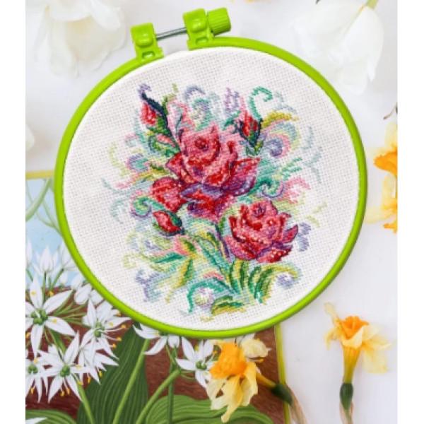 Набор для вышивания крестиком Абрис Арт Весенние розы (AHM-057)