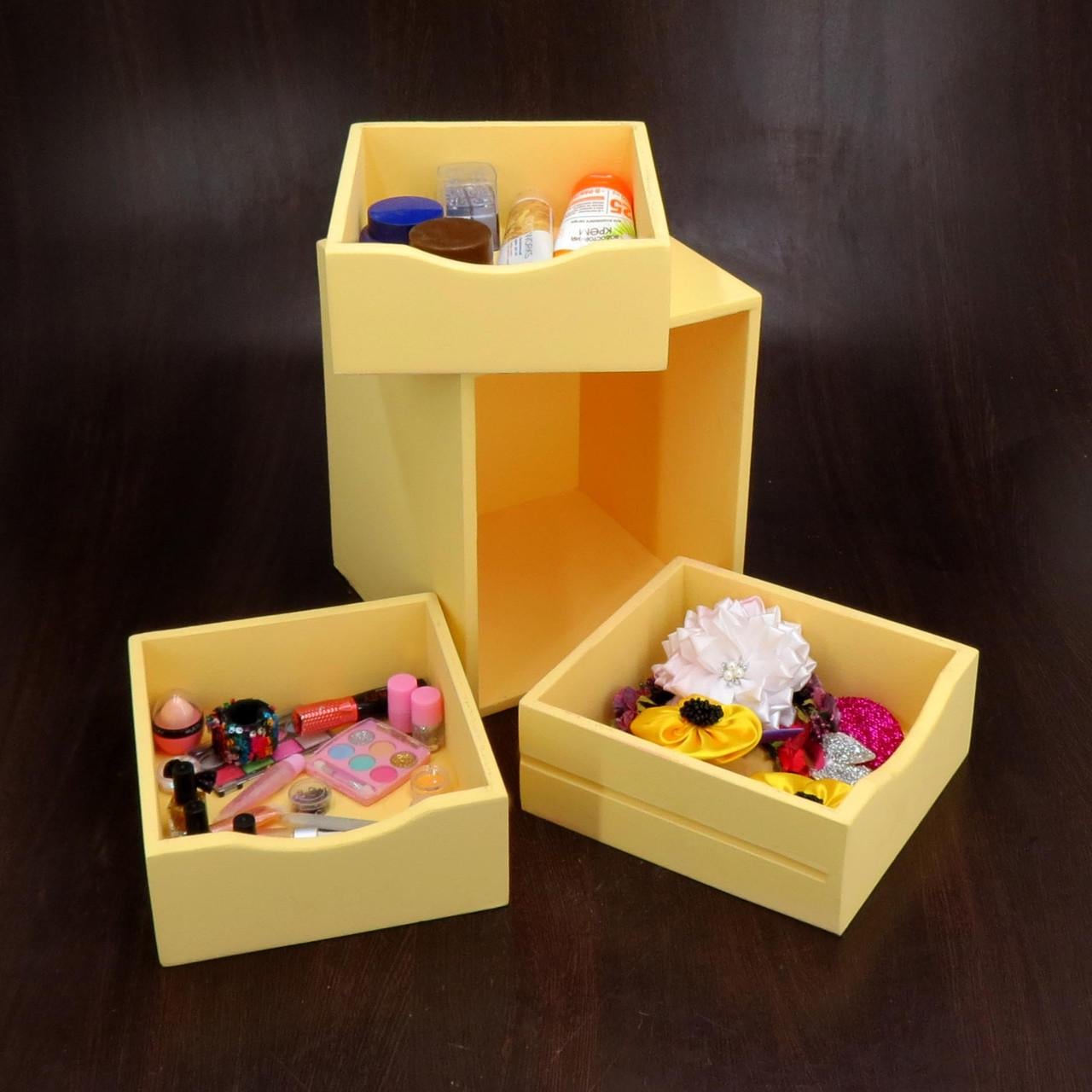 Органайзер для косметики из дерева Северина Лимонад (ОДК-006051)
