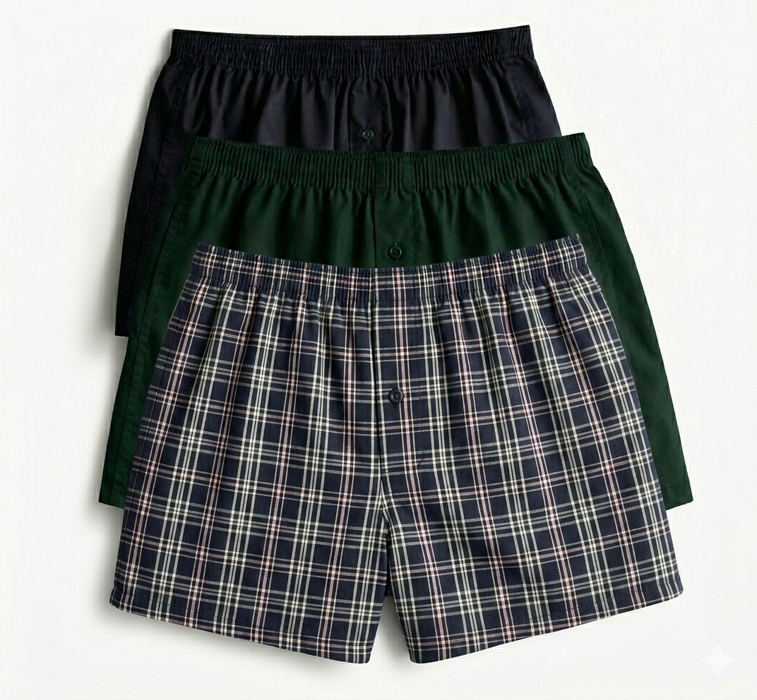 Набор трусов мужских PRIMARK LIMITED 2XL 3 шт. Темно-зеленый/Темно-синий (7576)