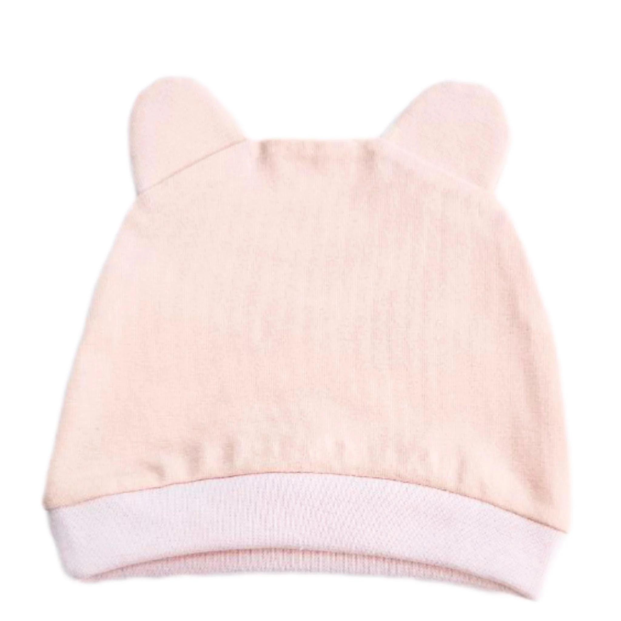 Шапочка RoyalBaby Baby Body №19 с ушками 0-6 мес. Персиковый (375-673)