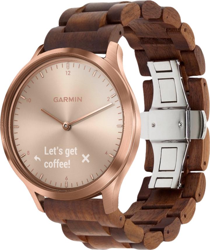 Ремешок деревянный WoodLock для Garmin Vivomove HR Brown (28270-30)