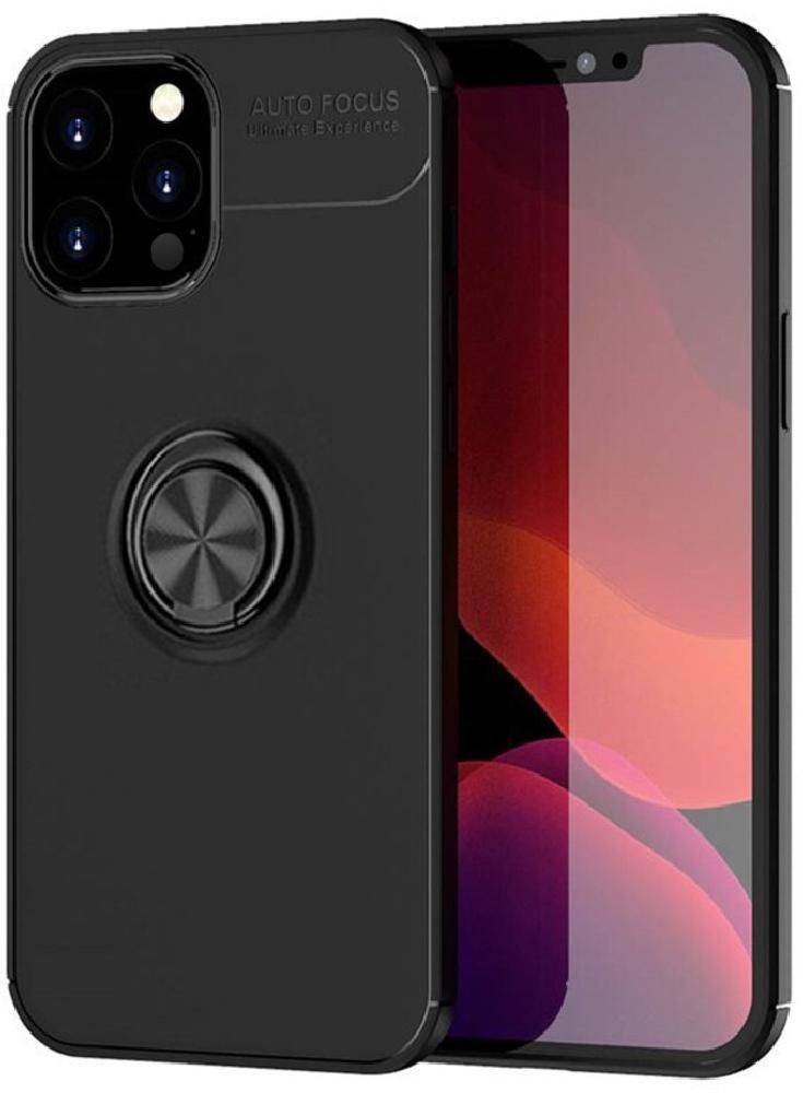 Чохол з кільцем Auto Focus для Apple iPhone 12 Pro Max Black (17607-2B)