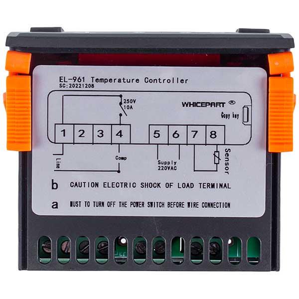Контролер Whicepart EL-961 220V 10A мікропроцесор 1 датчик - фото 6 Контролер Whicepart EL-961 220V 10A мікропроцесор 1 датчик - фото 6