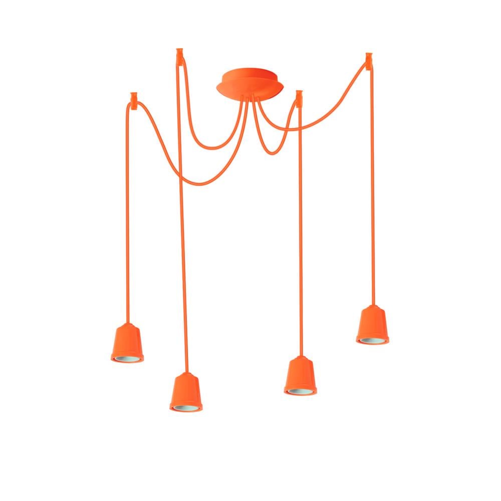 Підвісний світильник ERKA 424 стельовий 4xЕ27 2 м Помаранчевий (27551175) Підвісний світильник ERKA 424 стельовий 4xЕ27 2 м Помаранчевий (27551175)