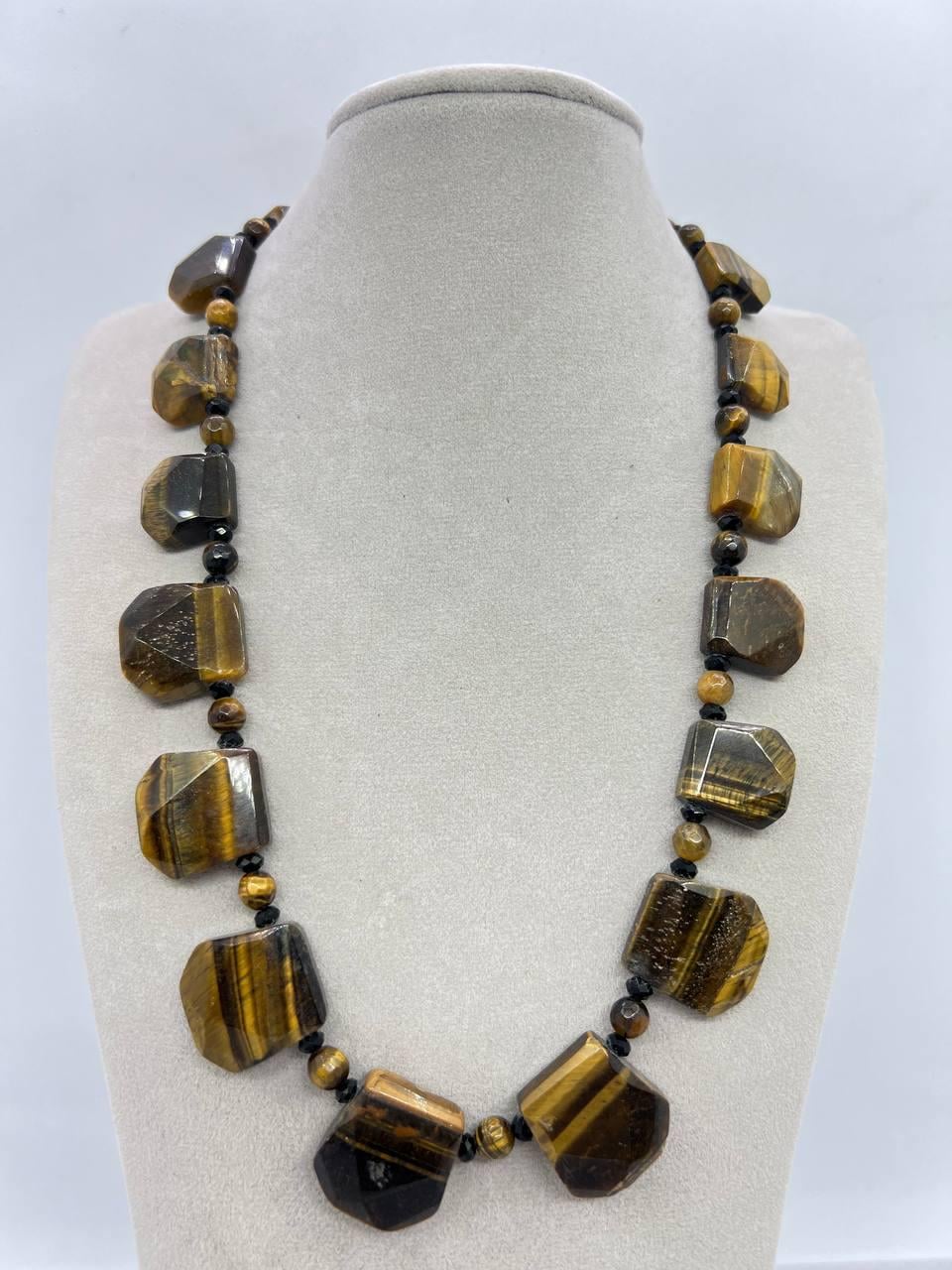 Бусы тигровый глаз 44 см Разноцветный (11016)