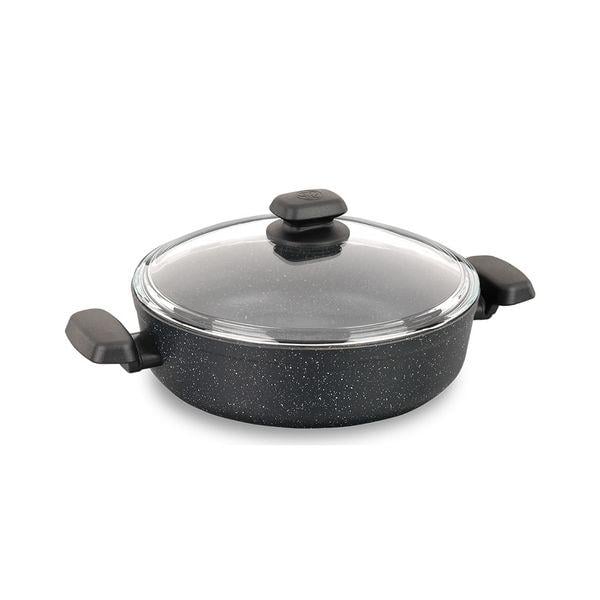 Кастрюля Korkmaz Ornella Alu 2,5 л алюминиевая с крышкой Black (A1843-kod)