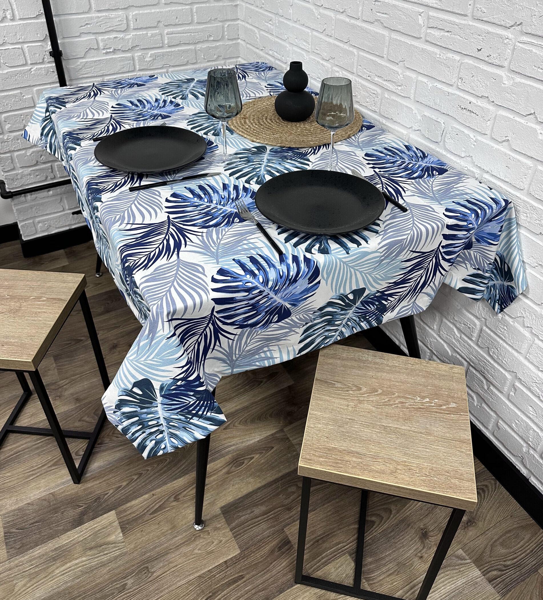 Скатерть Comfort Home Tropical leaves водоотталкивающая с тефлоновым покрытием 100x150 см