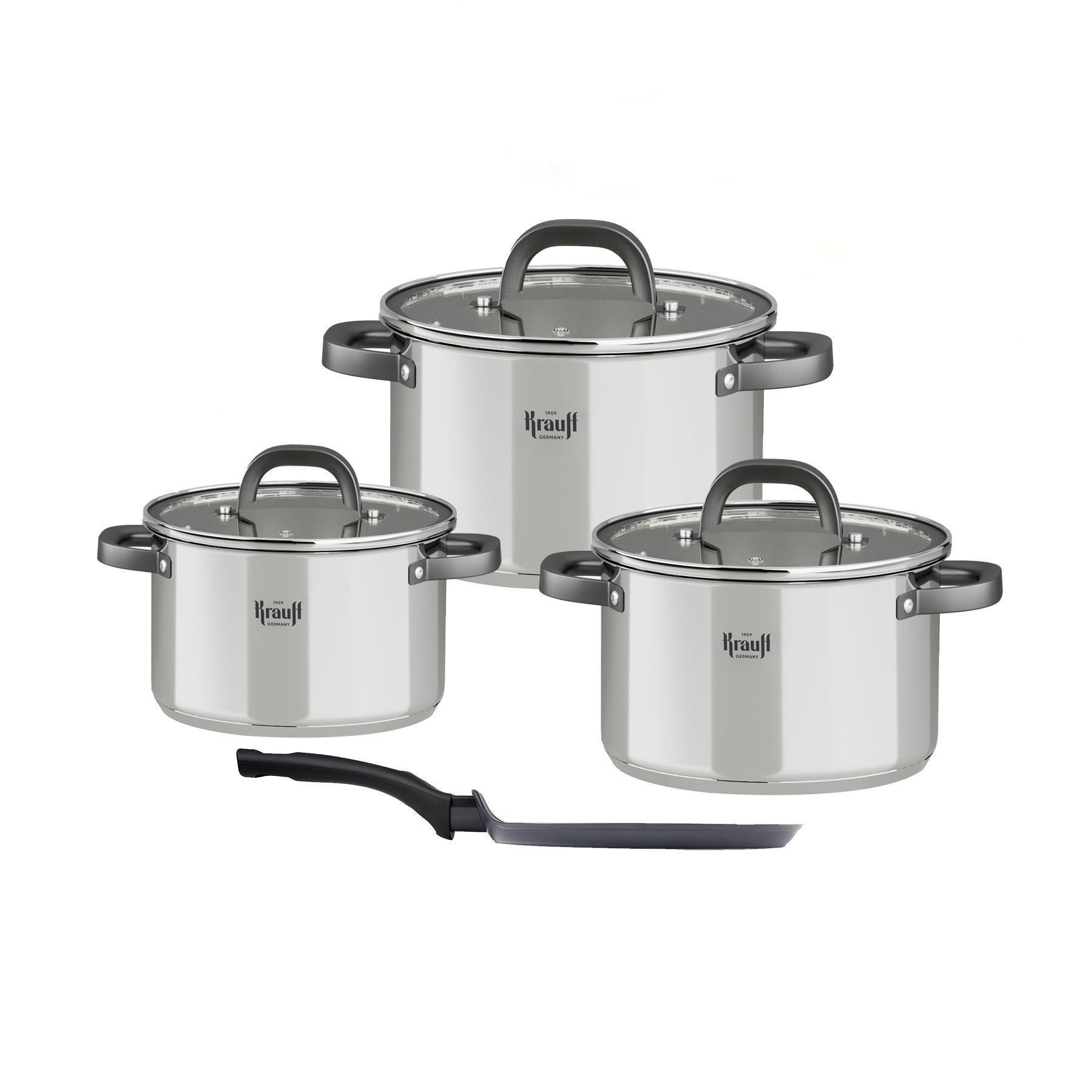 Набор кастрюль Prime Chef Krauff и сковорода для блинов Hamburg 24 см 6 пр. (55-333-414)