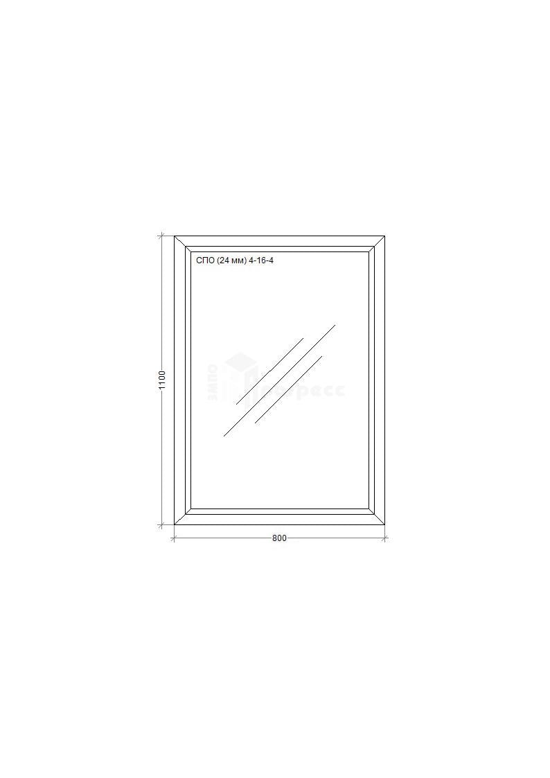Вікно металопластикове WDS Miroplast глухе 800х1100 мм - фото 2 Вікно металопластикове WDS Miroplast глухе 800х1100 мм - фото 2
