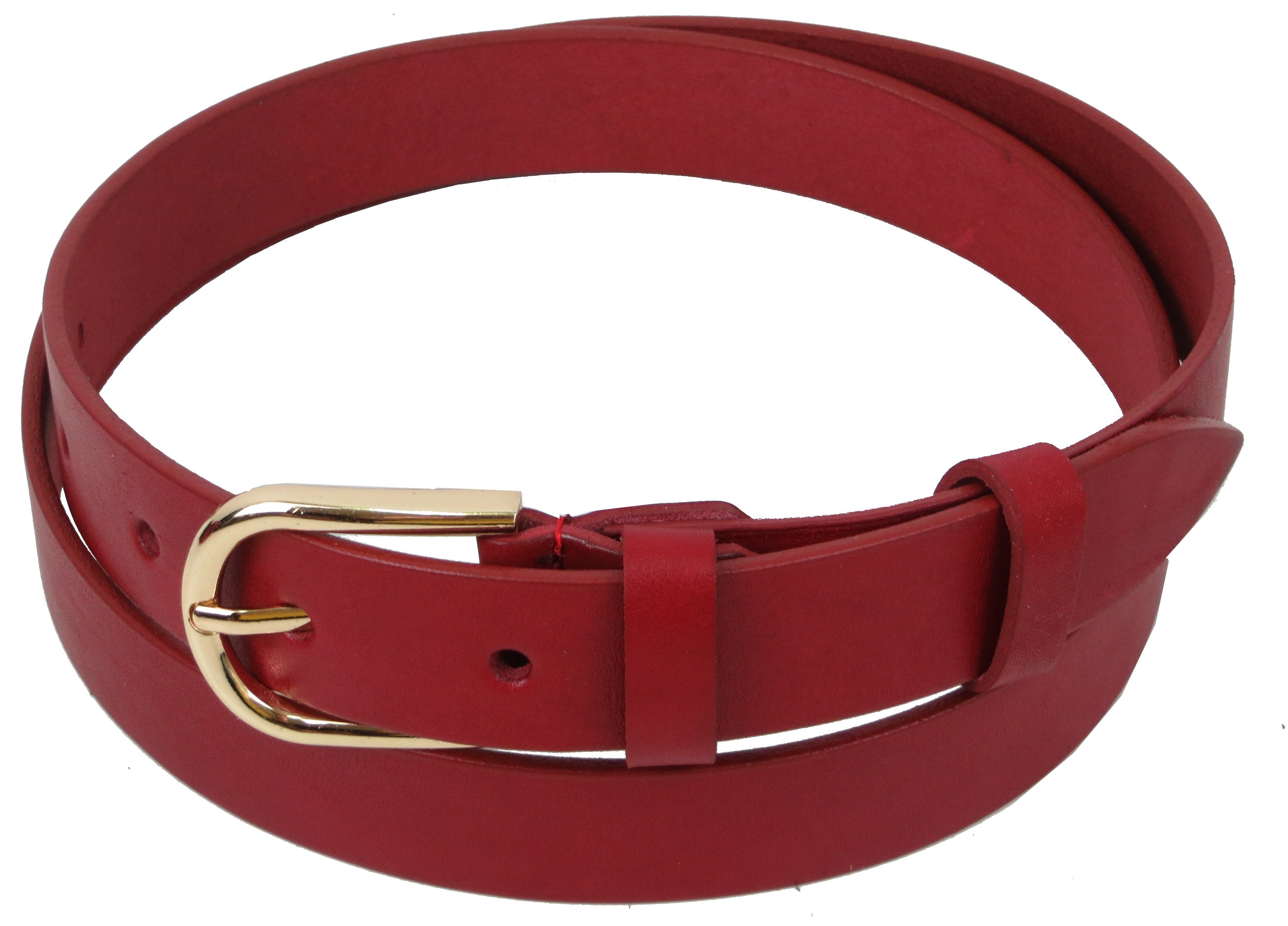 Ремень женский Skipper кожаный Красный (1323-30)