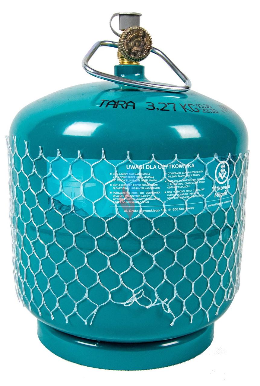 Баллон газовый туристический VitkoviceMilMet на 3 кг газа резьба 3/8" 7,2 л