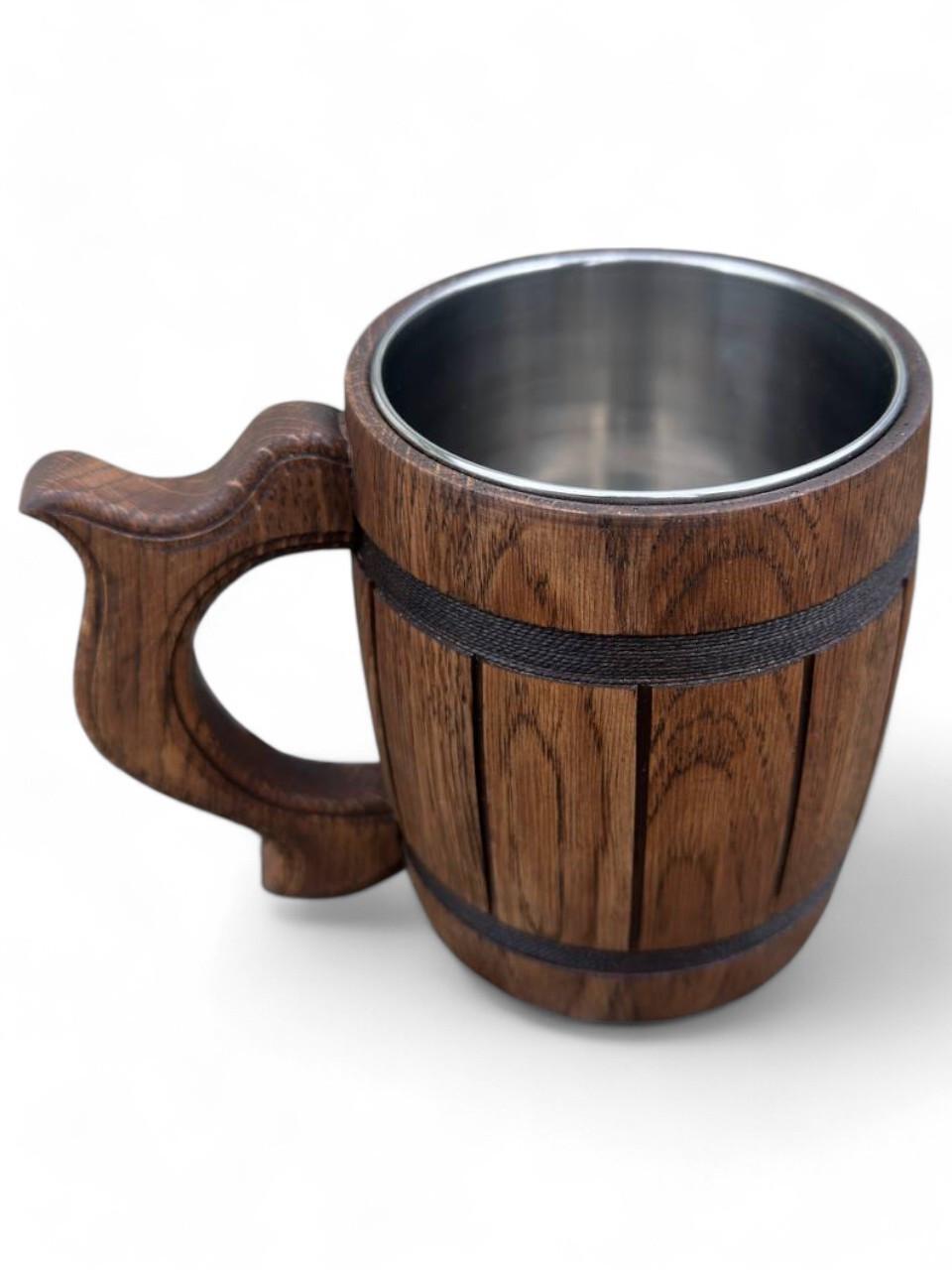 Кружка пивна дубова ручної роботи (1983485984) - фото 5 Кружка пивна дубова ручної роботи (1983485984) - фото 5