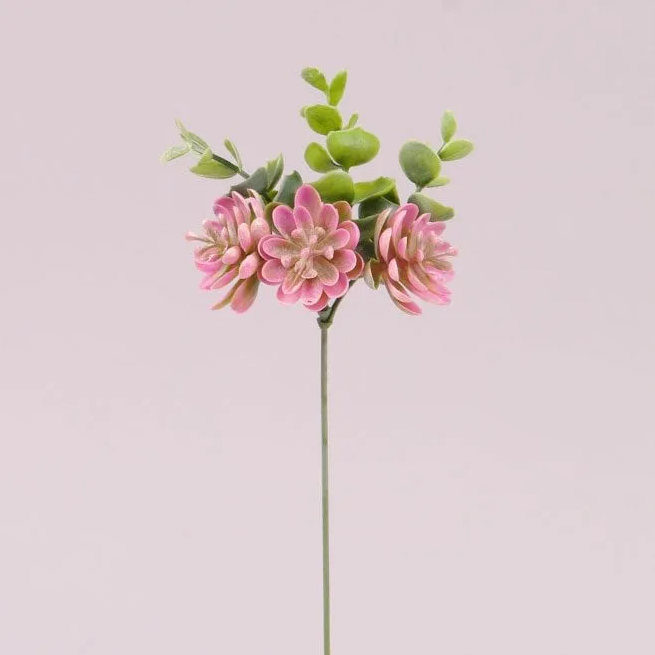 Веточка декоративная Flora с розовым цветом 12 шт. (72891)