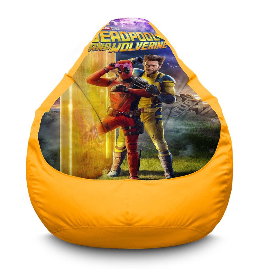 Кресло-мешок iPuff Deadpool and Wolverine Friends Marvel оксфорд XL 80x110 см Желтый (113933) Кресло-мешок iPuff Deadpool and Wolverine Friends Marvel оксфорд XL 80x110 см Желтый (113933)