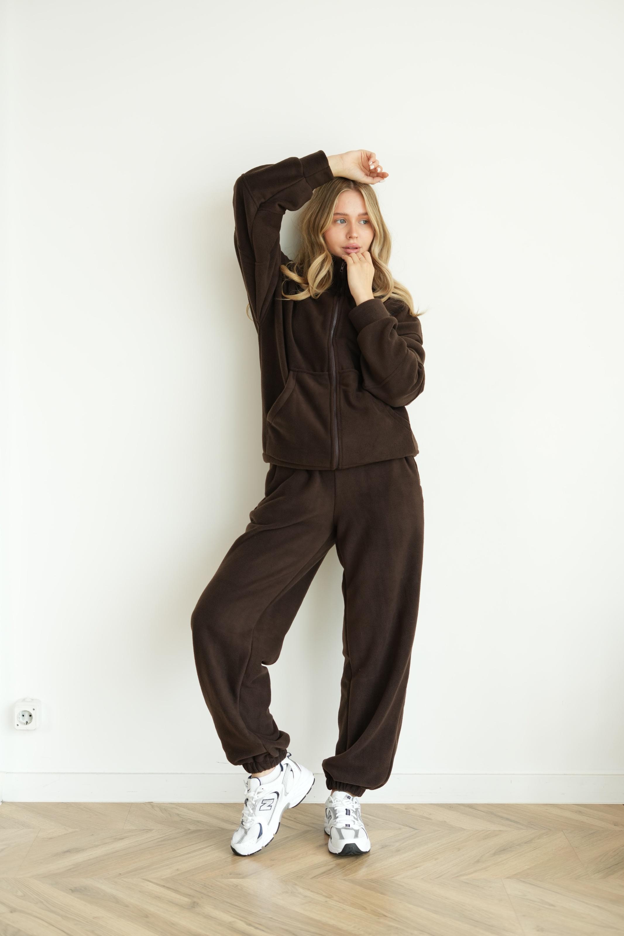 Костюм флисовый CASUAL S/M Шоколадный (10303SM) - фото 8 Костюм флисовый CASUAL S/M Шоколадный (10303SM) - фото 8