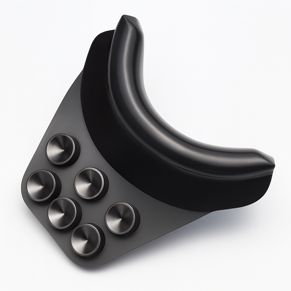 Воротник-подголовник на керамическую раковину силиконовый прорезиненный на присосках (6637)