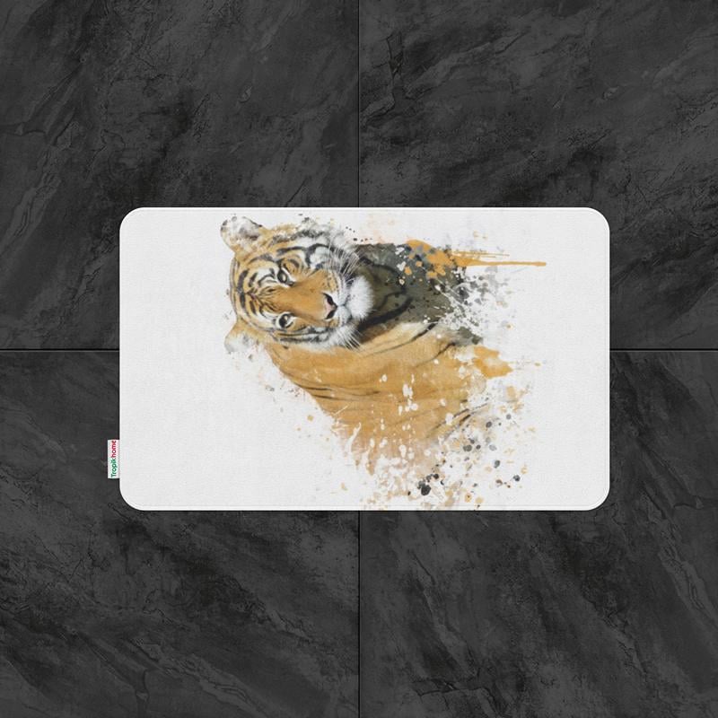 Килимок для ванної кімнати Tabe Tiger 60х100 см Різнокольоровий (343963)