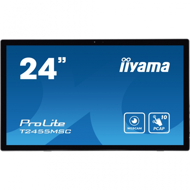 Монитор сенсорный iiyama T2455MSC-B1 IPS 1920x1080 Full HD 24" 2W (26832352) - фото 4