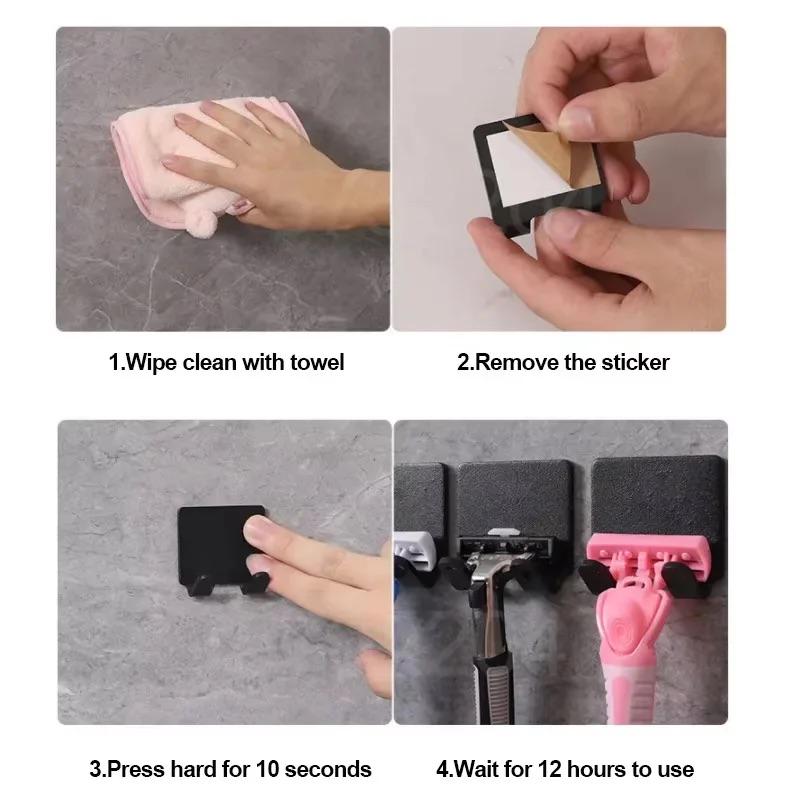 Держатель-крючок 4,5х4,5 см Черный - фото 3