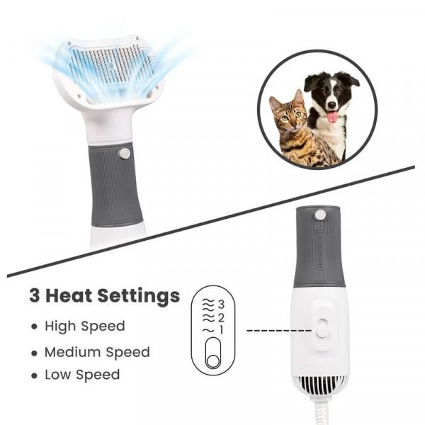 Фен для домашніх тварин Vailge PBMB-E з гребінцем Білий (2094) - фото 6